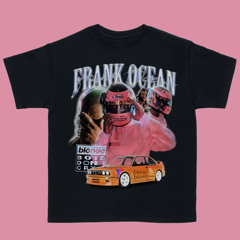 Frank Ocean Fahai Hip-Hop Portrait Vintage Short-Sleeved T-Shirt Rap Street Hiphop