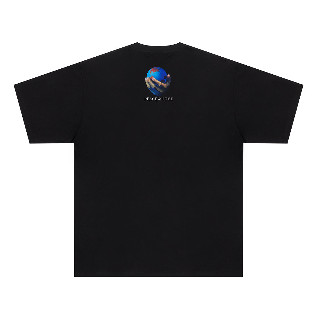 Summer New Earth Short-sleeved T-shirt Trend Loose hip-hop Street Men And Women