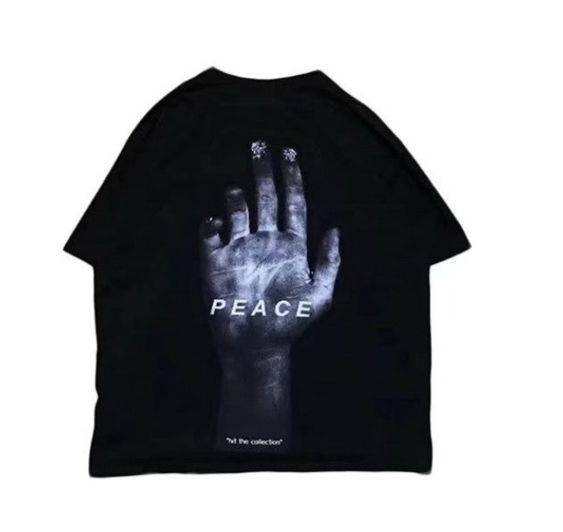 PEACE HAND Half Sleeve T-SHIRT