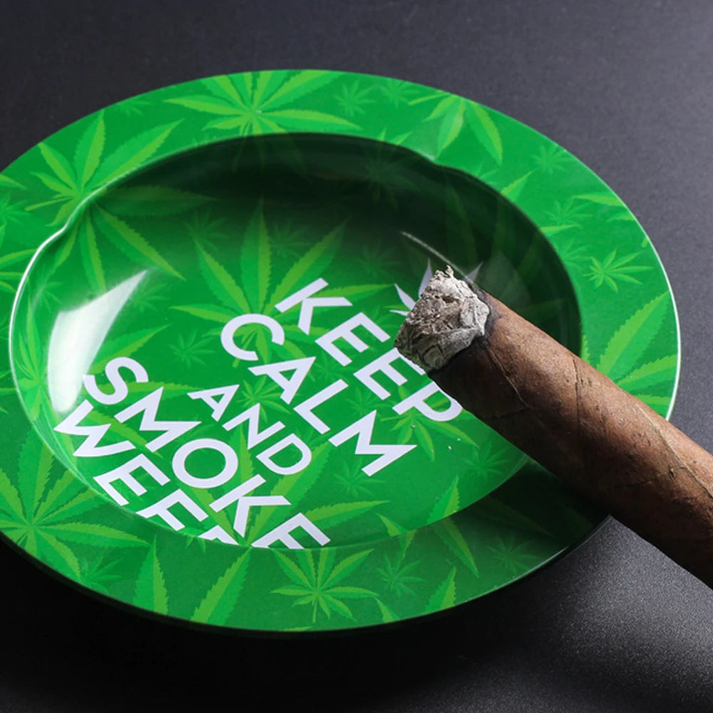 Ashtray Rolling Tray For Home Desk Creative Luxury Ashtray Outdoor Portable Ash Tray Gift For Boyfriend Weed Smoking Accessories