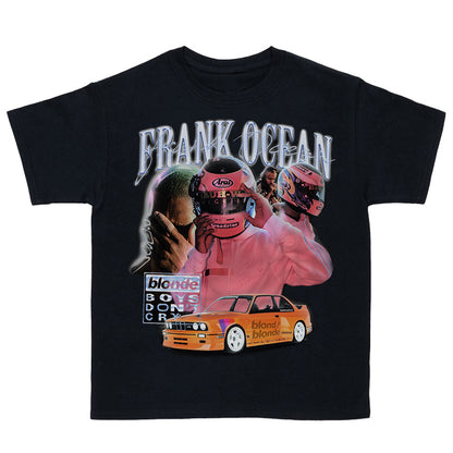 Frank Ocean Fahai Hip-Hop Portrait Vintage Short-Sleeved T-Shirt Rap Street Hiphop