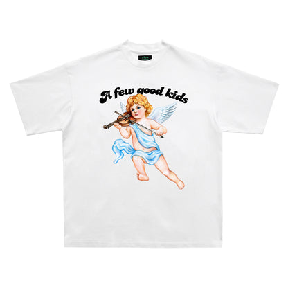 Multicolor Printing Musical Instrument Angel New Trend T-shirt Men