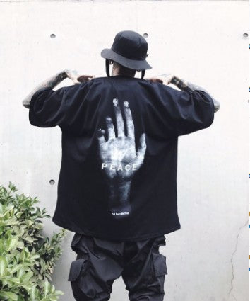 PEACE HAND Half Sleeve T-SHIRT