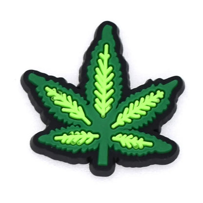 1Pcs Weed Shoe Charms Accessories Fits for Crocs Boys Girls Kids Women Teens Christmas Gifts Birthday Party Favors Pins
