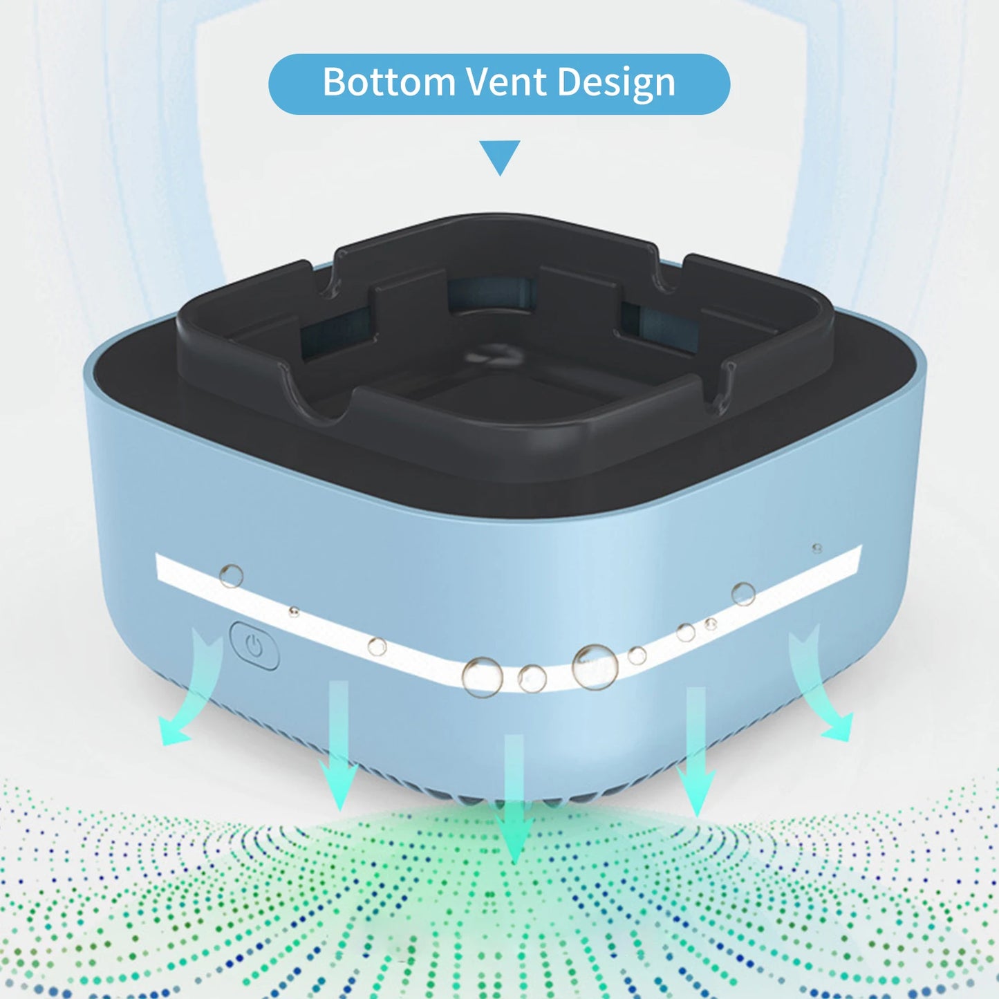 Smokeless Ashtray Negative Ion Air Purifier Smoke Grabber Air Freshener Ash Tray Purifiers for Cigarette Smoker Home Office Car