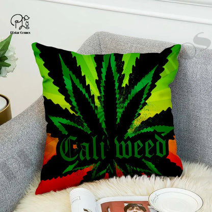 Hippie Weed Funny Newest Bed Pillow Case Polyester Decorative Pillowcases Throw Sofa Pillow Cover style-7