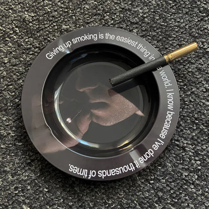 Metal Cigarette Ashtray For Home Office Party Bar Decoration Car Ash Tray Wee HolderSmoking Accessories Gift For Boyfriend